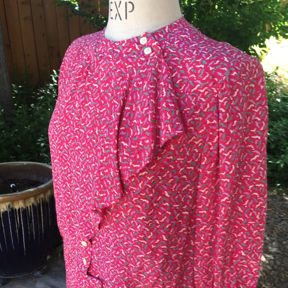 Two piece pink skirt and blouse set handmade - Picture 2 of 7